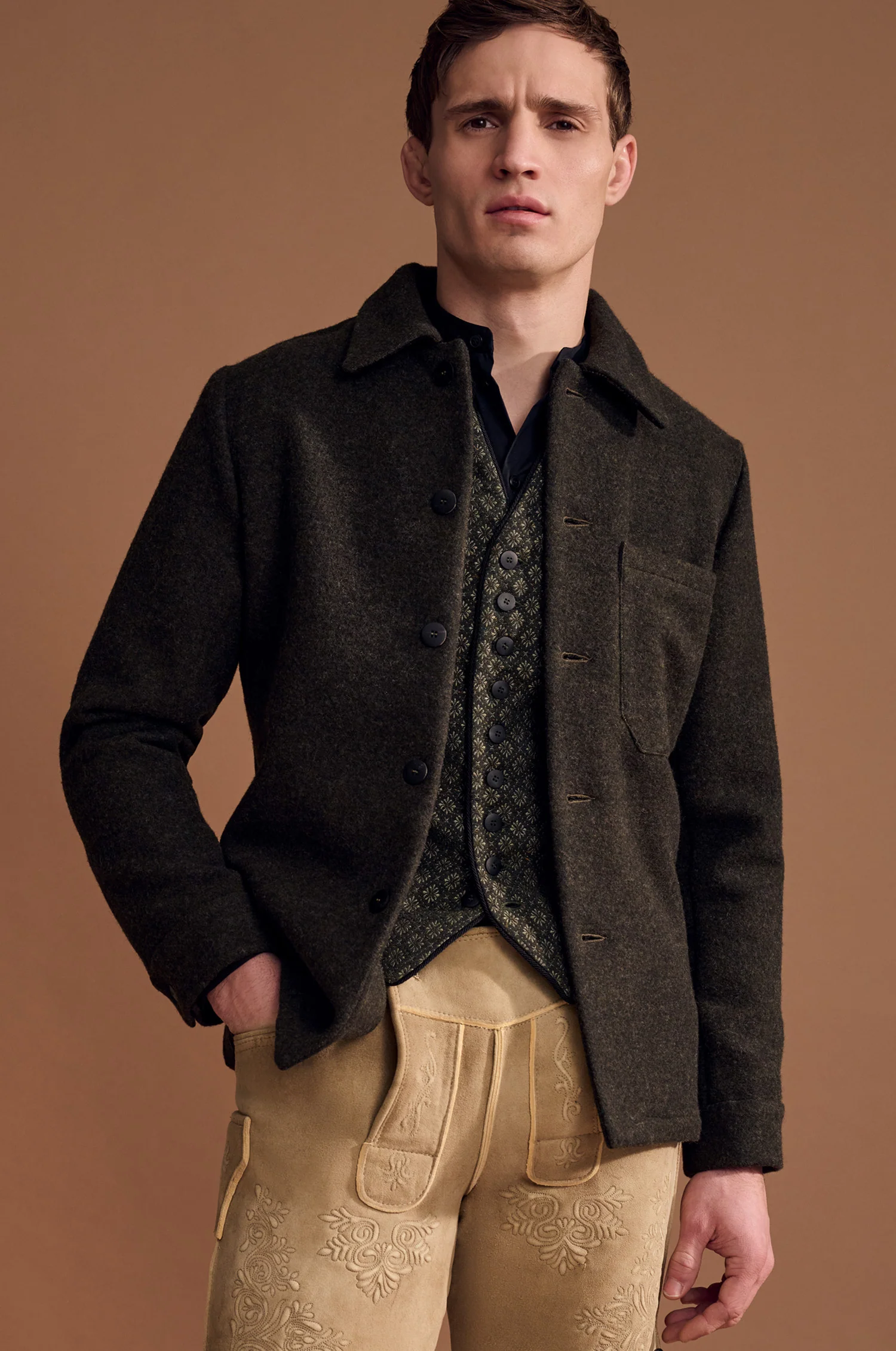 Overjaket Elias in Olive - Image 4