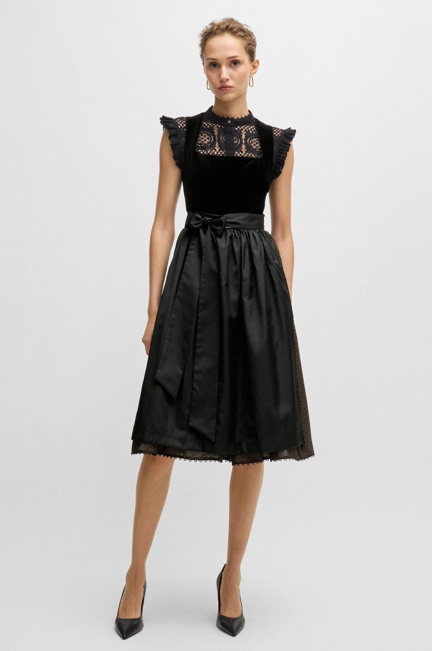Samtdirndl BOSS in Schwarz - Image 2