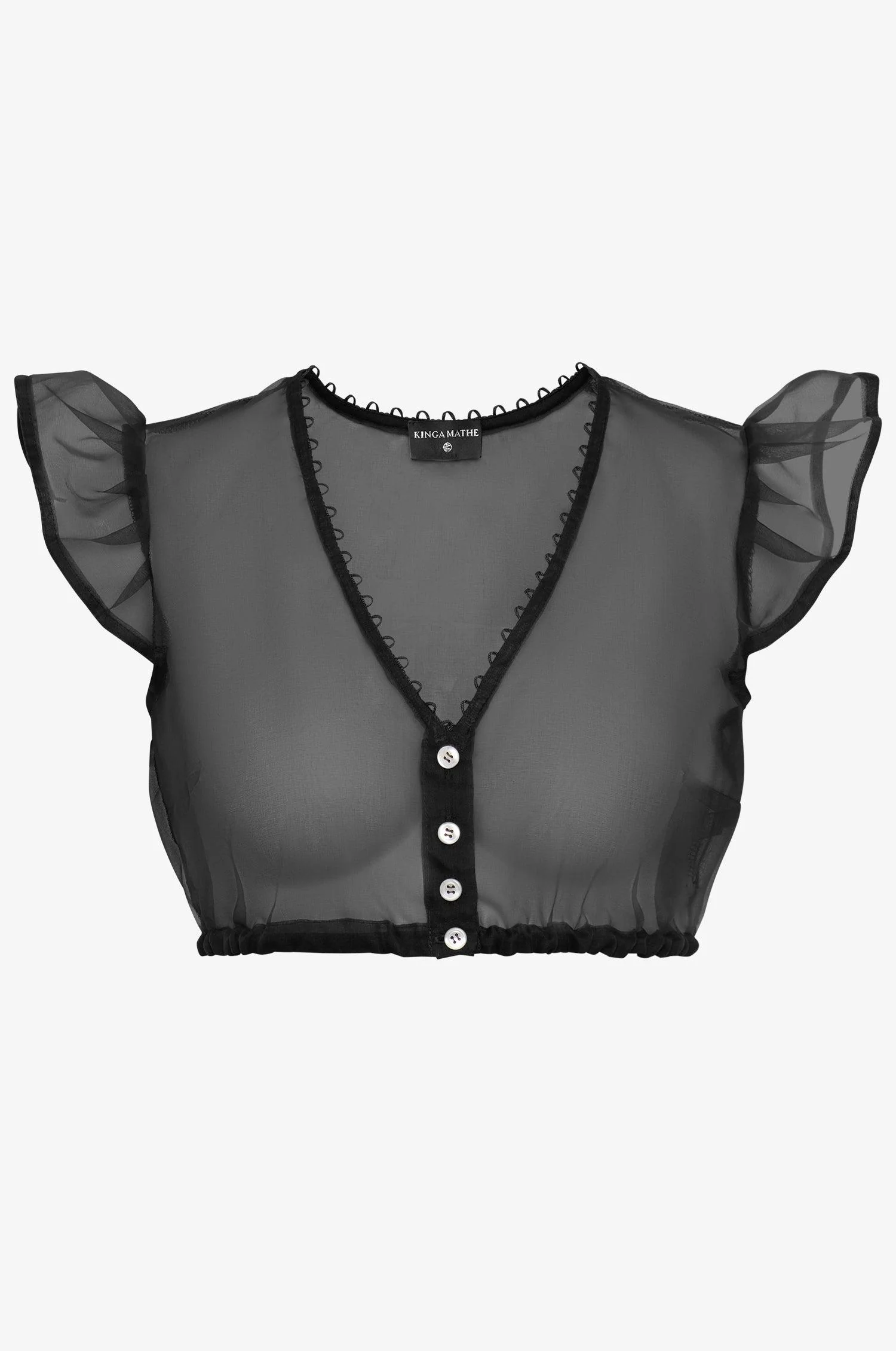 Seidenbluse Kiki in Schwarz