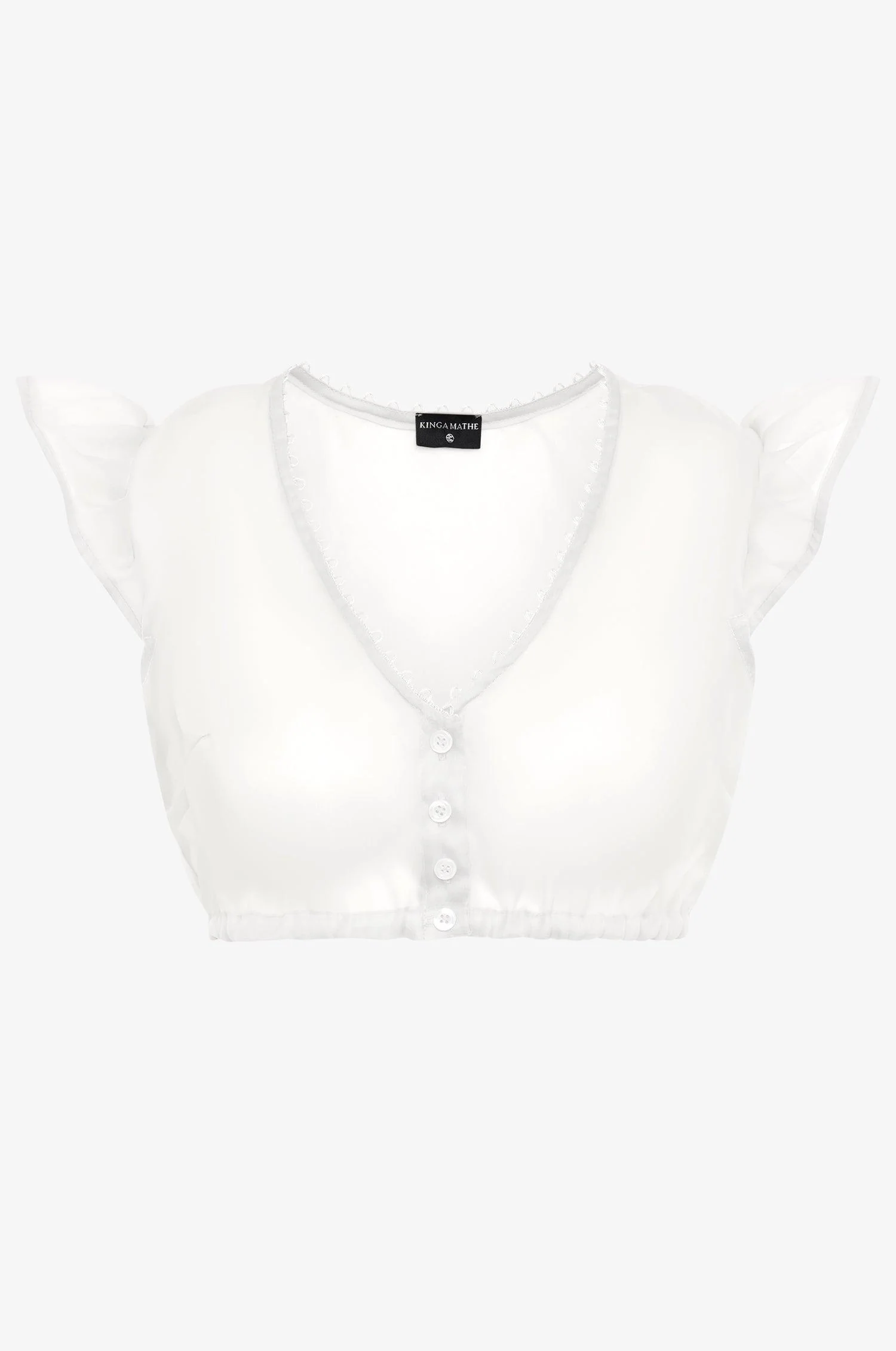 Seidenbluse Kiki in Weiß - Image 3