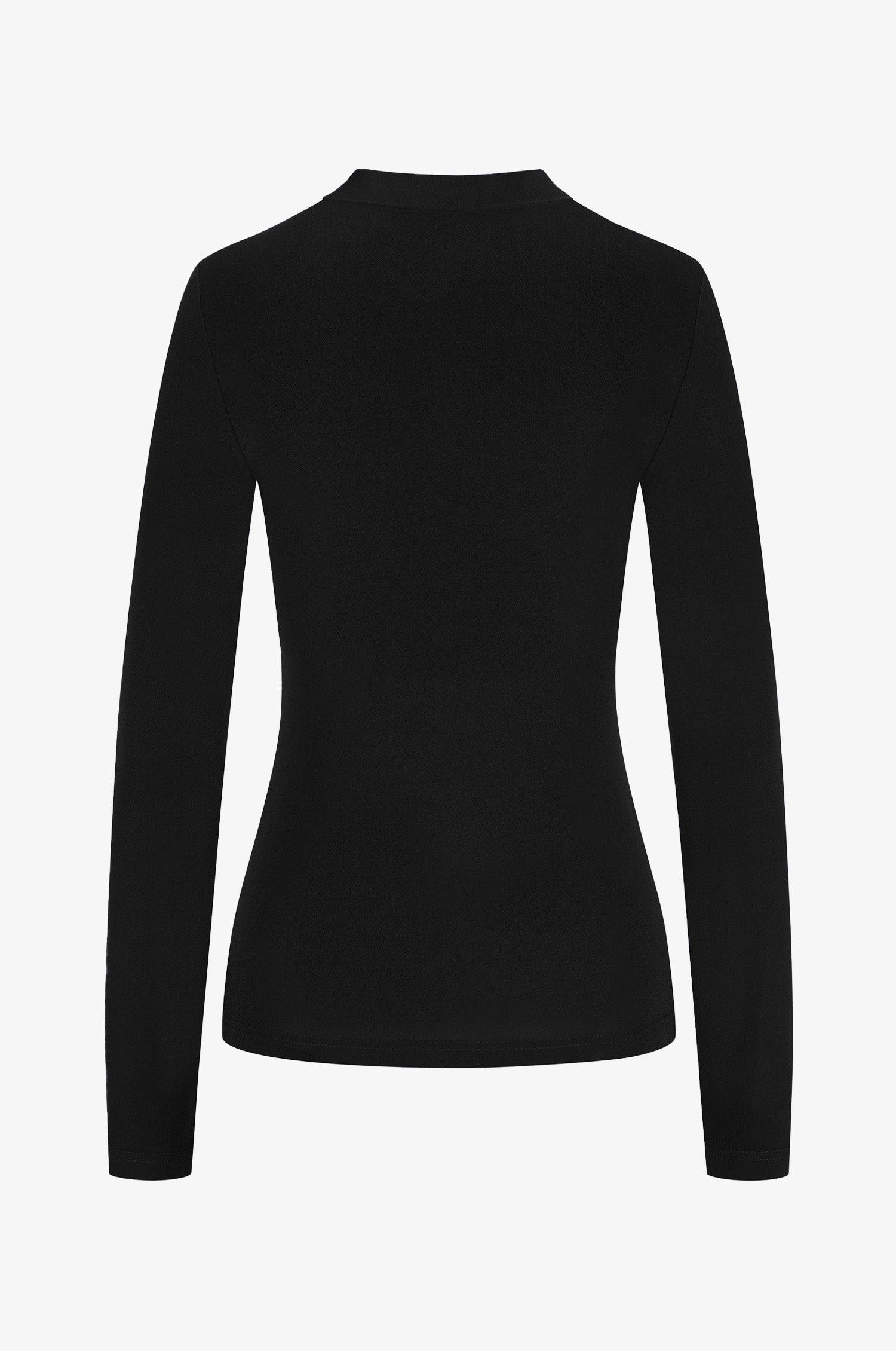 Jersey-Top Jana in Schwarz - Image 2