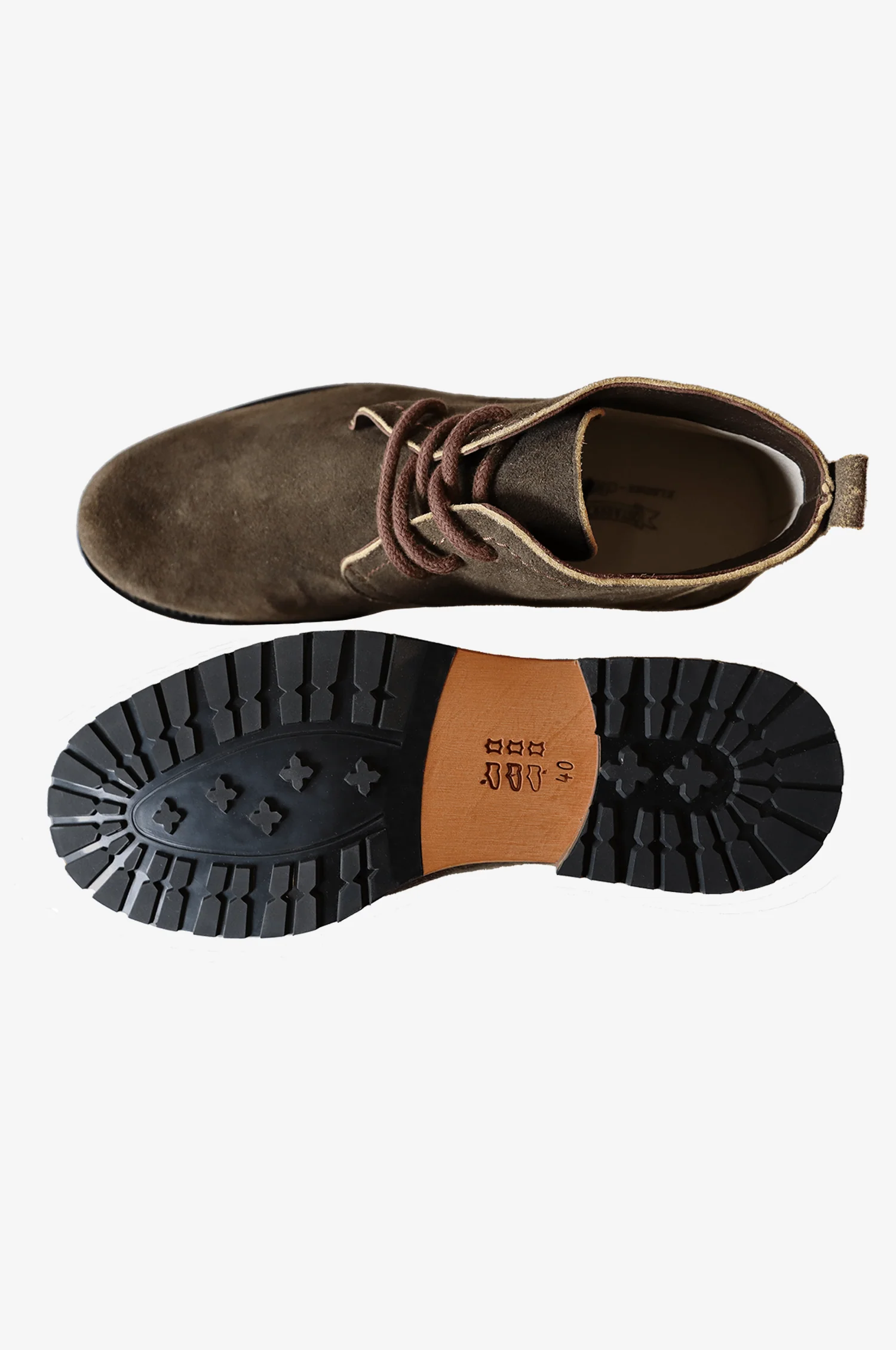 Veloursleder Trachtenschuhe in Olive - Image 5