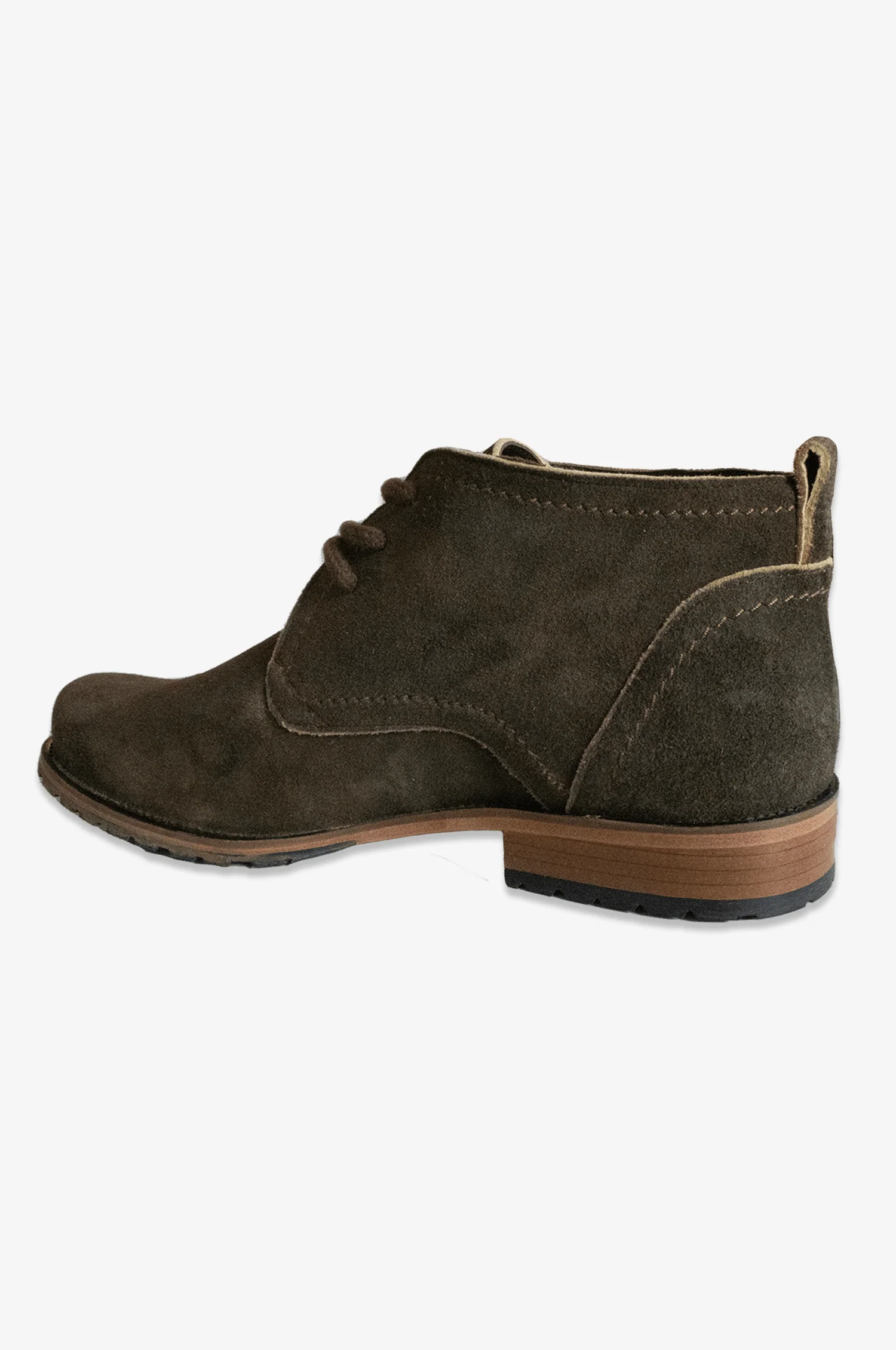 Veloursleder Trachtenschuhe in Olive - Image 6