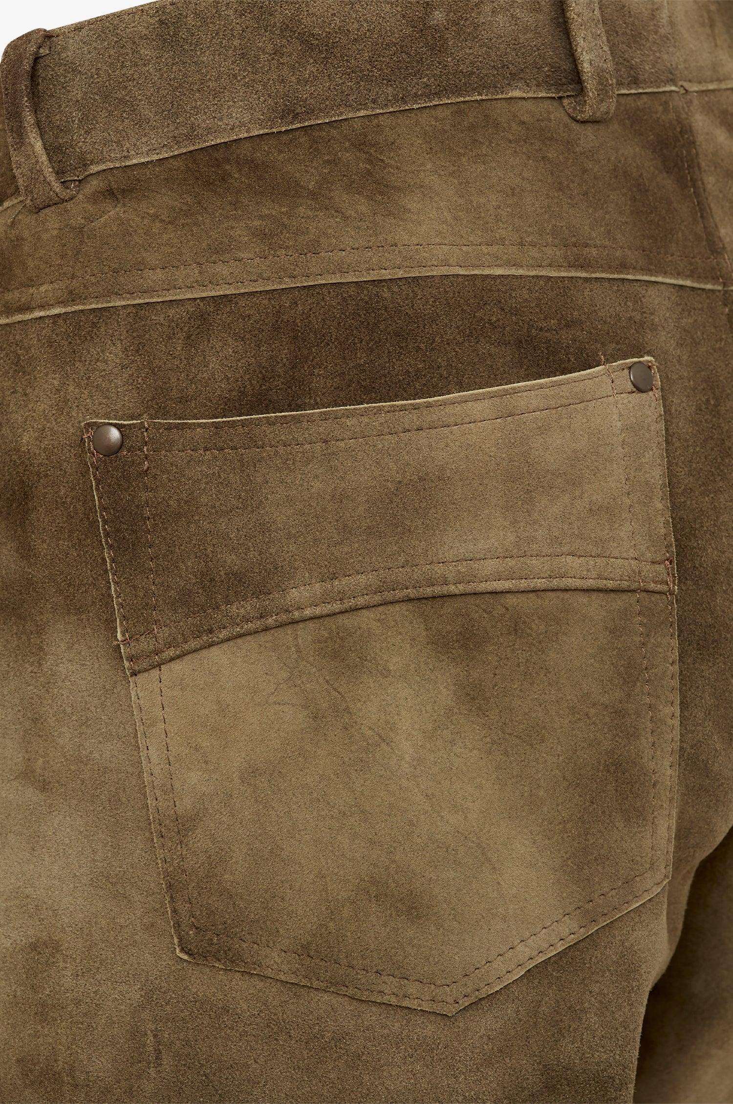 Ziegen Lederhose Filip in Grau - Image 5