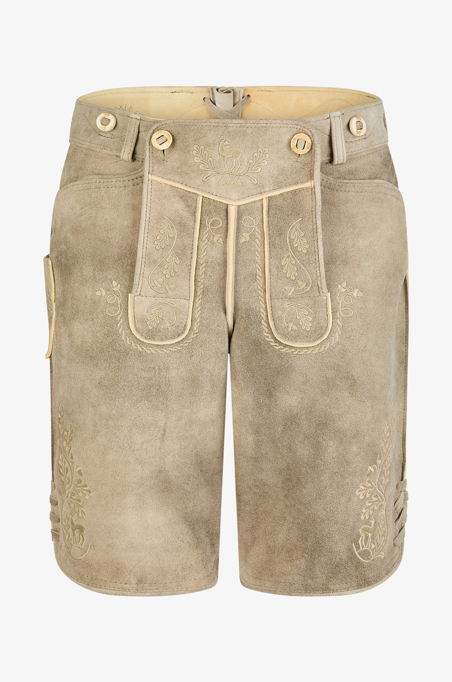 Ziegen Lederhose Franz in Creme - Image 3