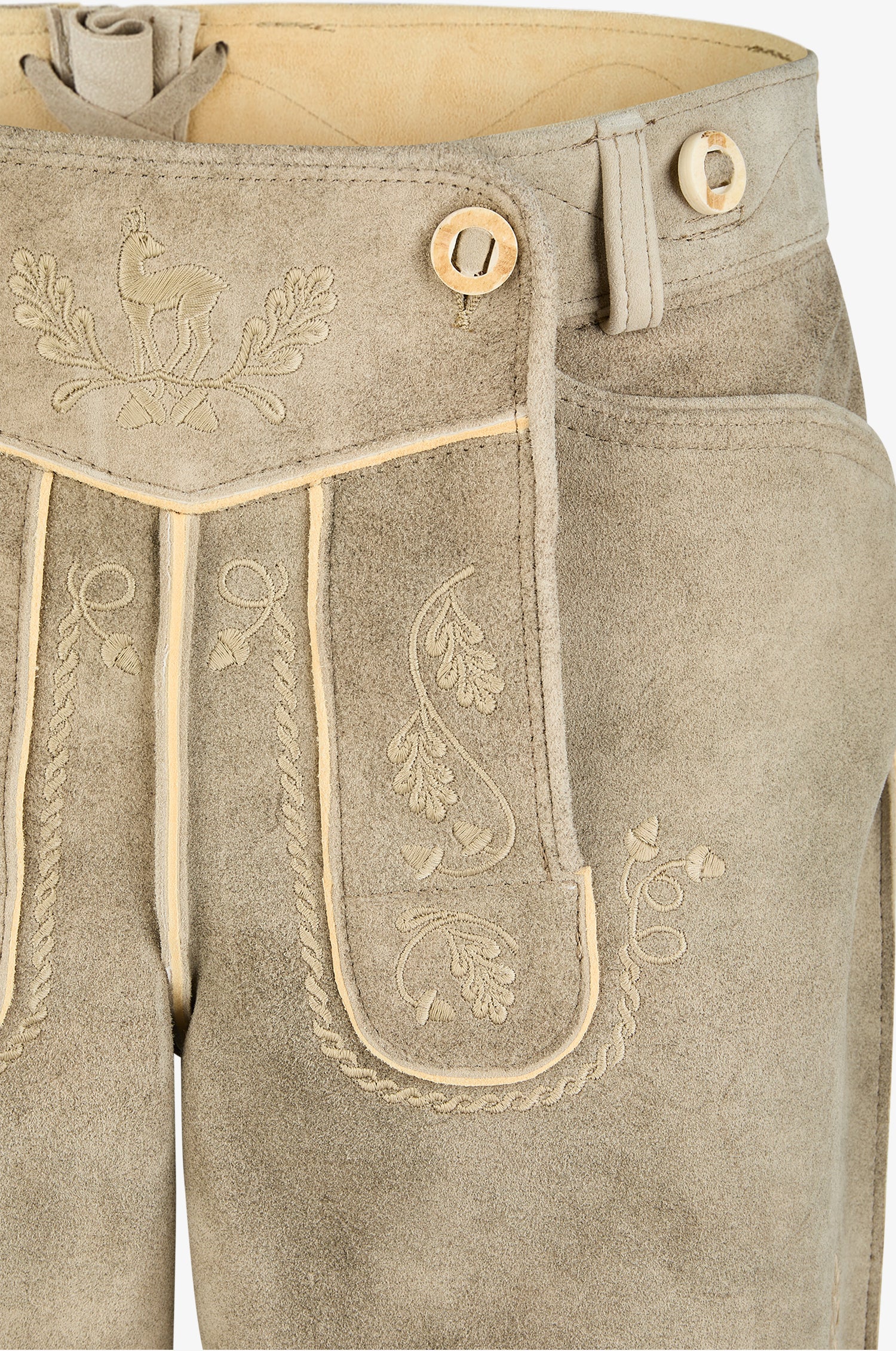 Ziegen Lederhose Franz in Creme - Image 5