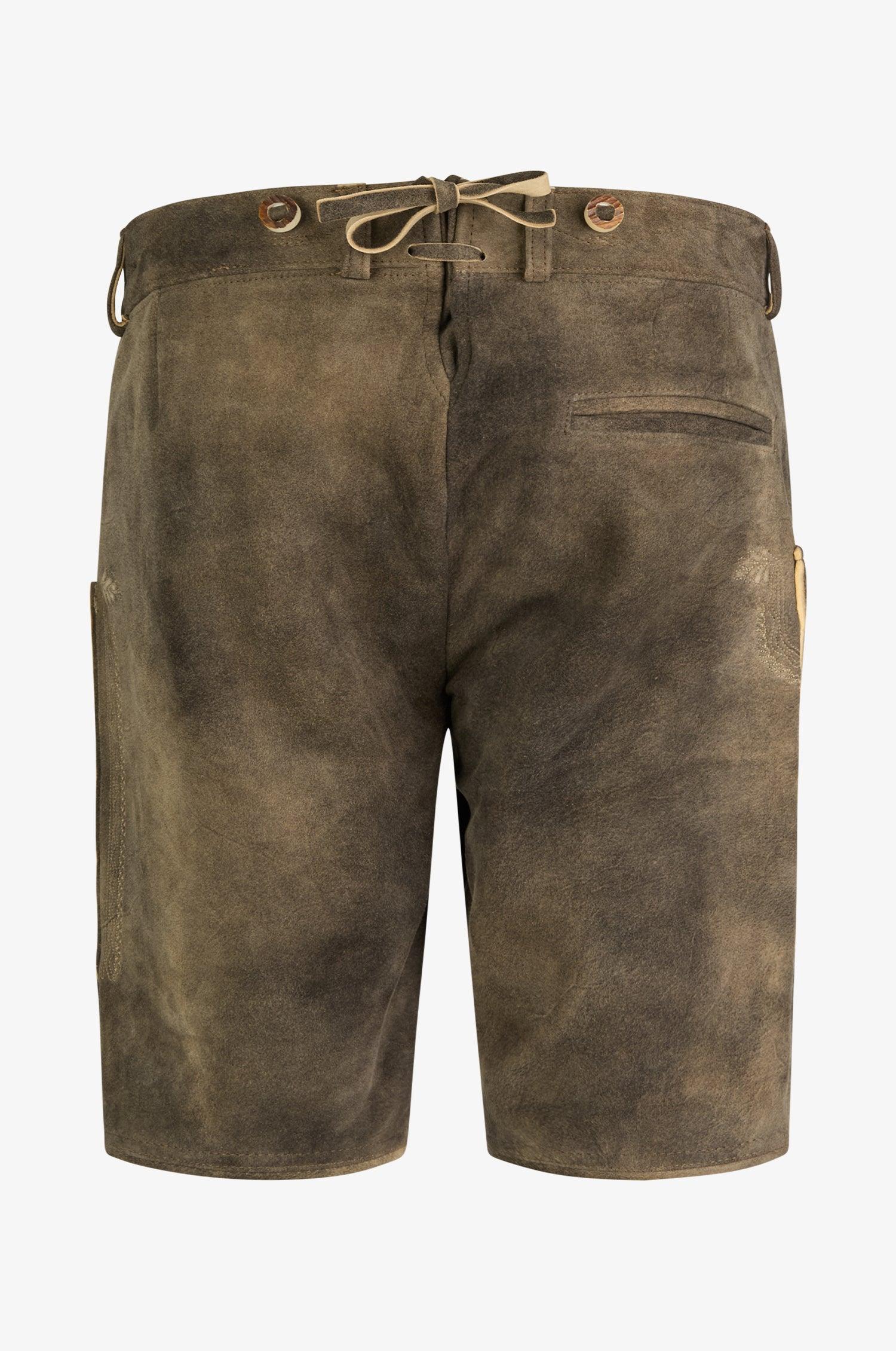 Ziegen Lederhose Kaiser in Old Grey - Image 4