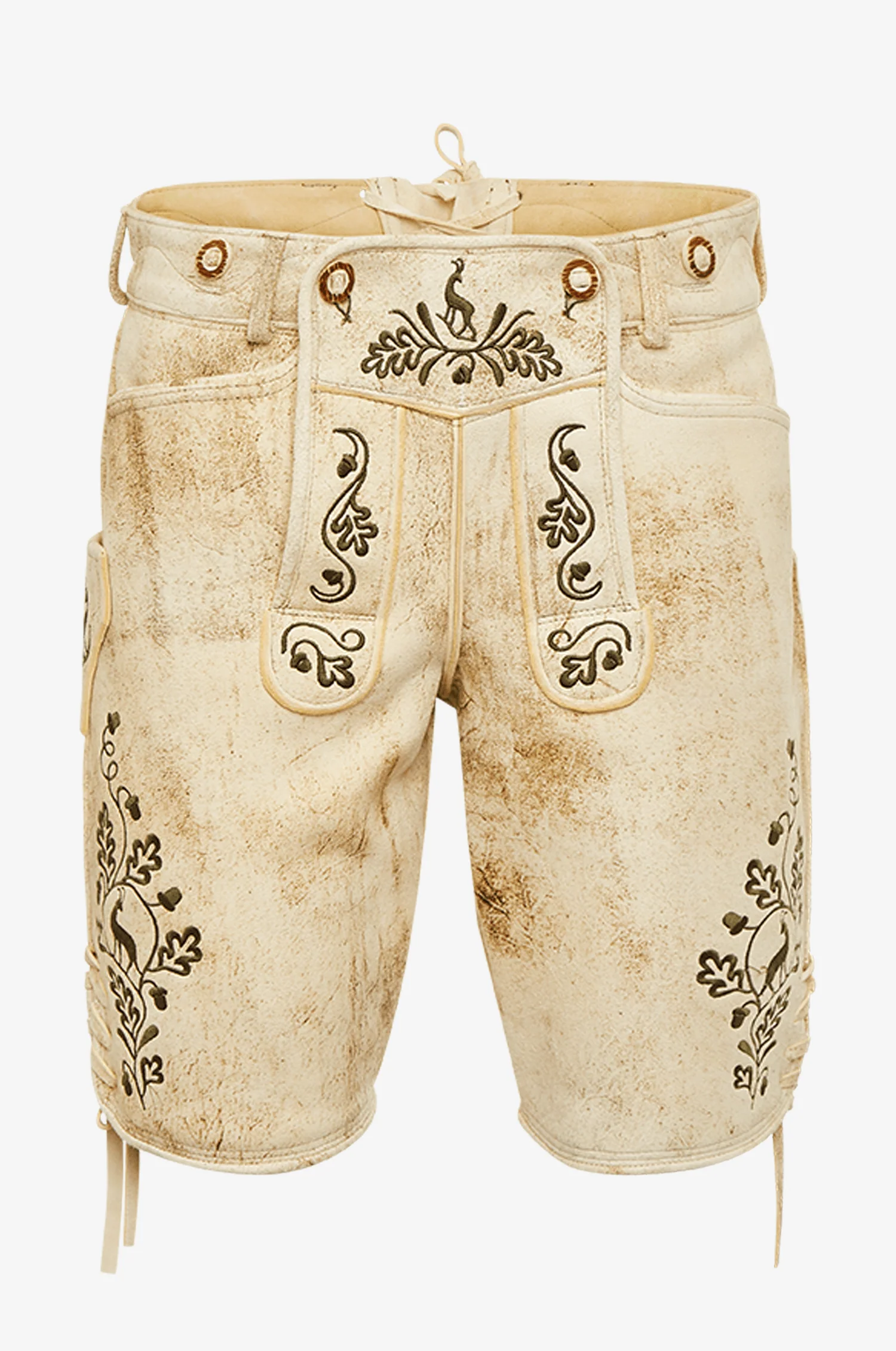 Ziegen Lederhose Ludwig in Champagner - Image 5